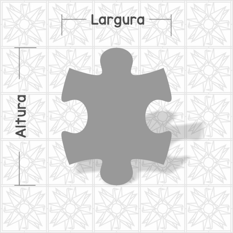 Placa Peça de quebra cabeça