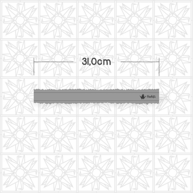Régua para borda irregular - rasgada